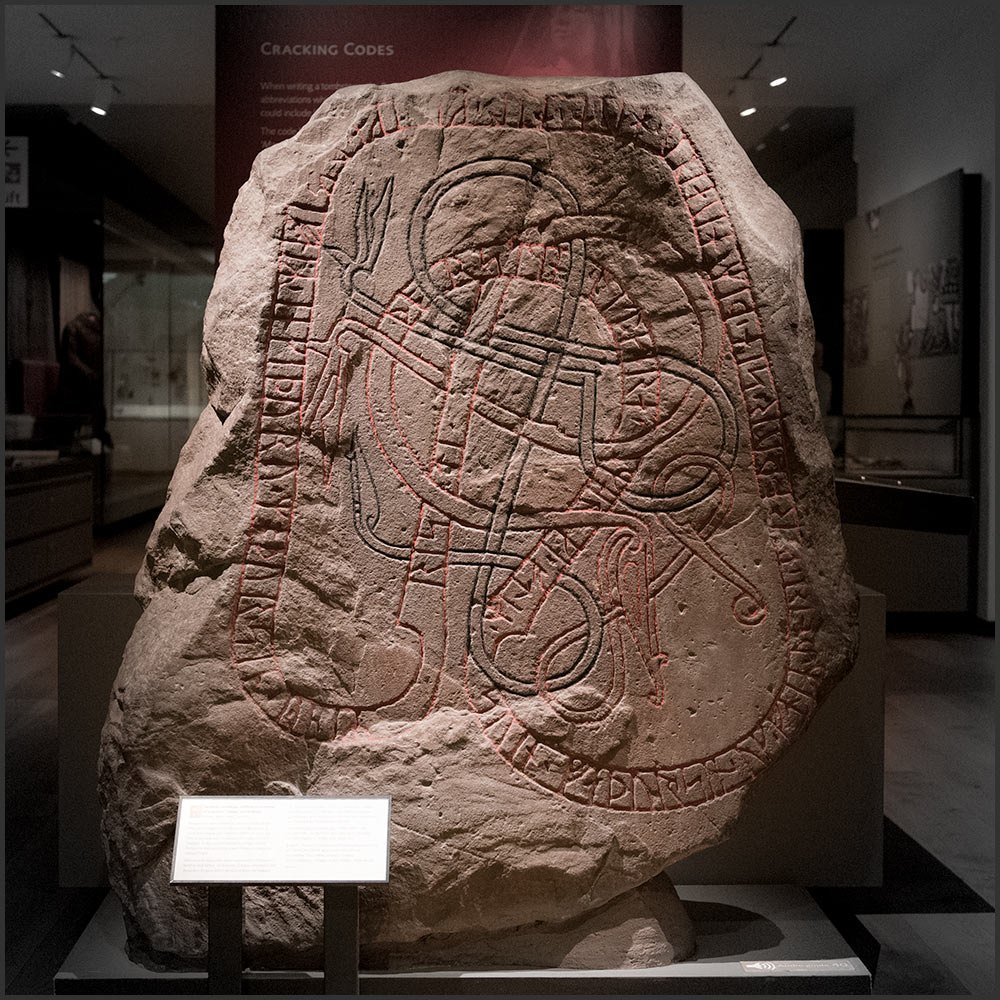 Runestein fra Ed i Sverige, nå i Ashmolean Museum i Oxford