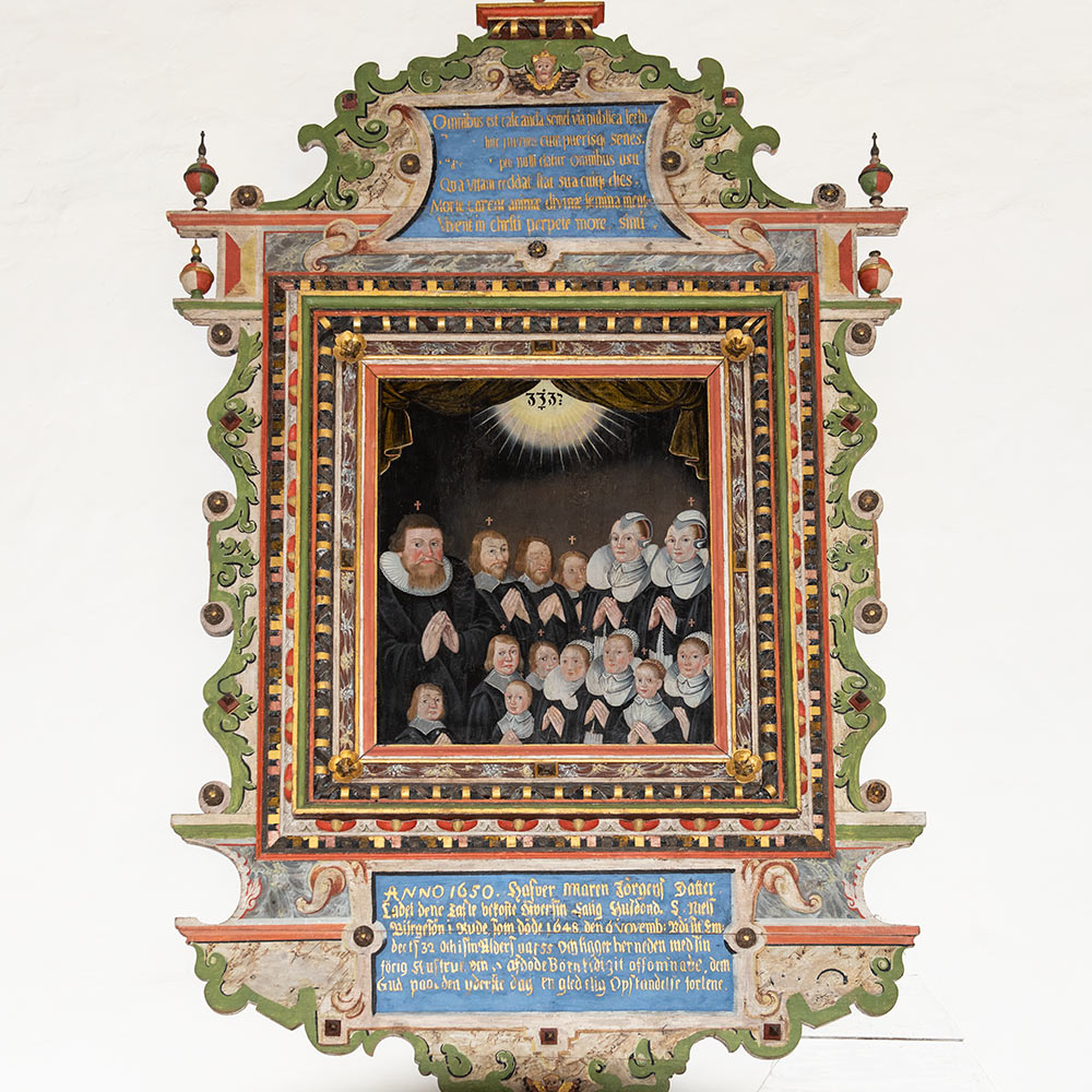 Epitaf over Nils Börgeson (død 1648), Rute kyrka, Gotland