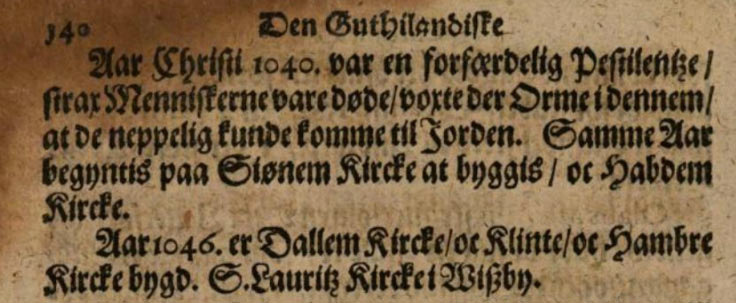 Hans Nielssøn Strelow: Cronica Guthilandorum. Den Guthilandiske cronica, huor udi beskrifuis, huorledes Guthiland er opsøgt oc paafundet. Köpenhamn 1633