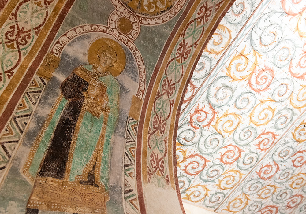 Russisk-bysantinsk kalkmaleri i Garde kirke på Gotland