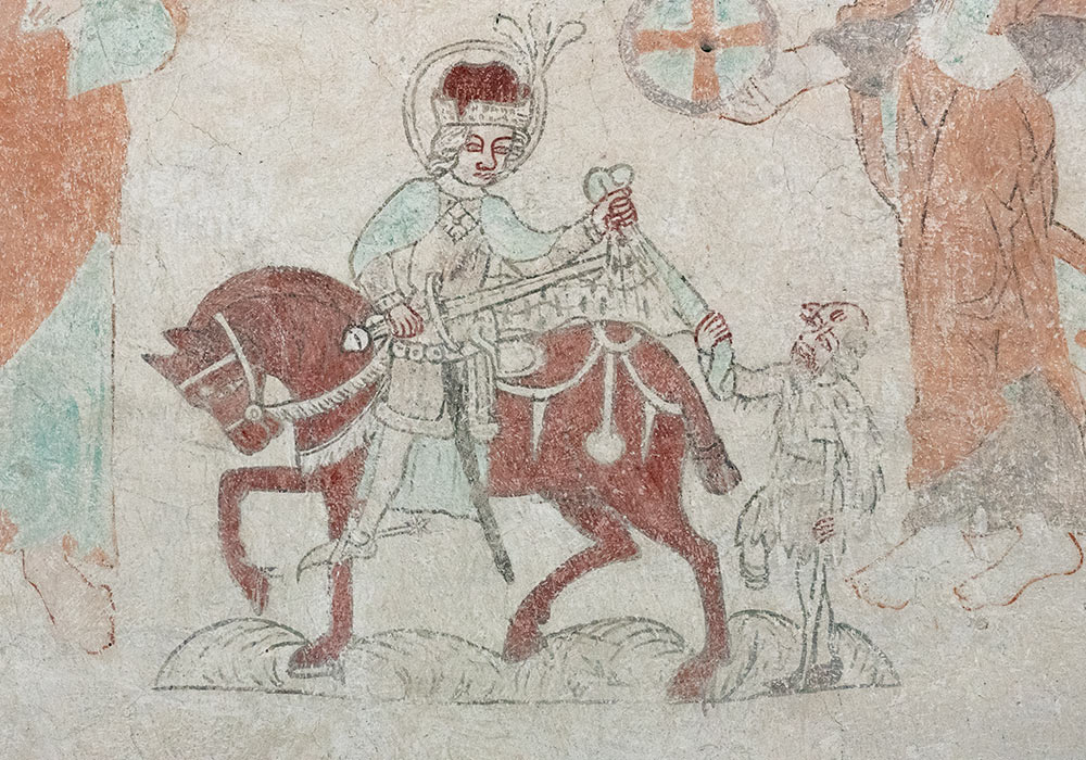 Kalkmaleri i Hejdeby kirke på Gotland