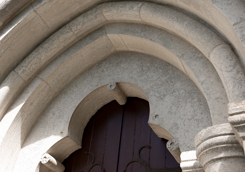portal Hellvi kyrka, Gotland