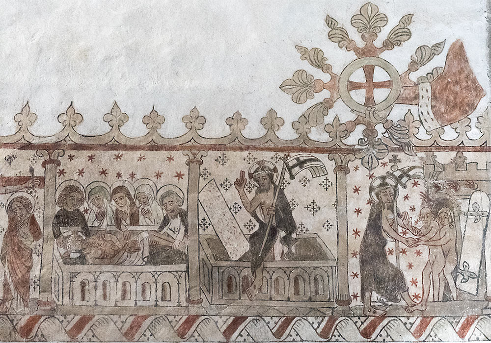 Pasjonfrise i Öja kirke (1400-tallet), Gotland