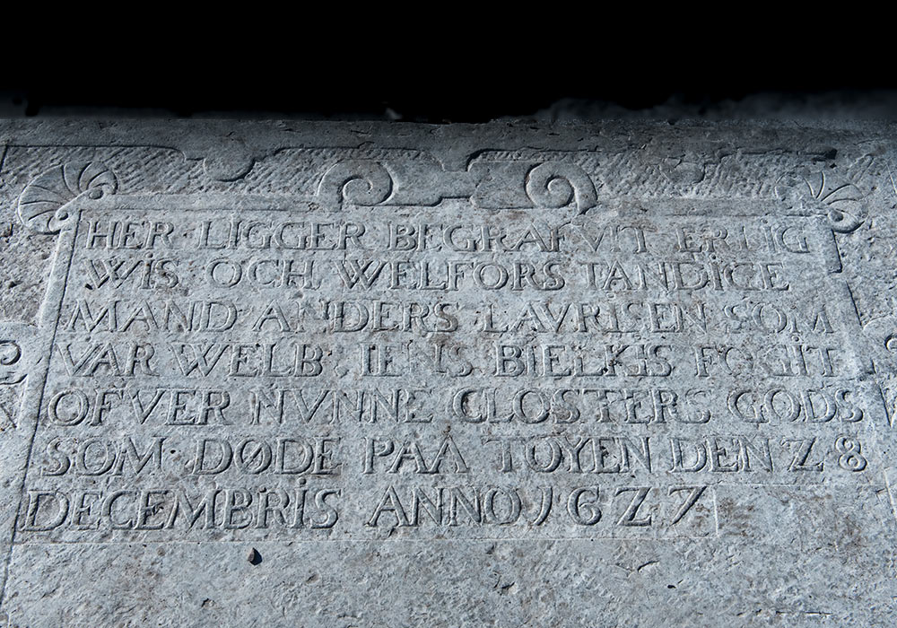 Gravminne Gamlebyen: Anders Lavrisen, død 28 desember 1627
