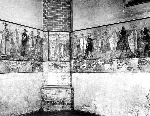 Dødsdansen på veggen i Mariakirken i Berlin