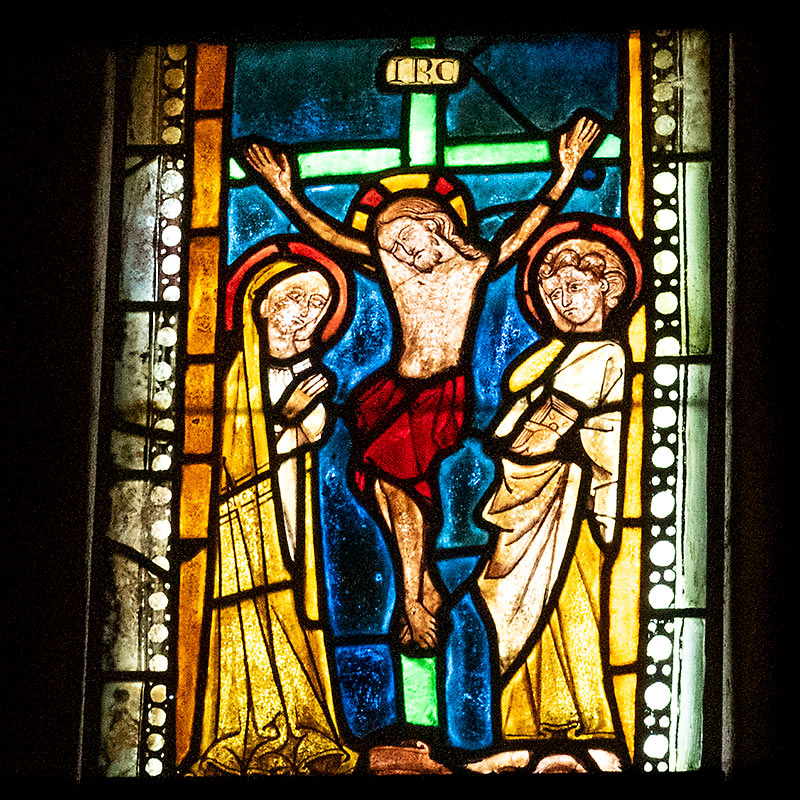 Glassmaleri fra ca. 1300 i Ardre kirke