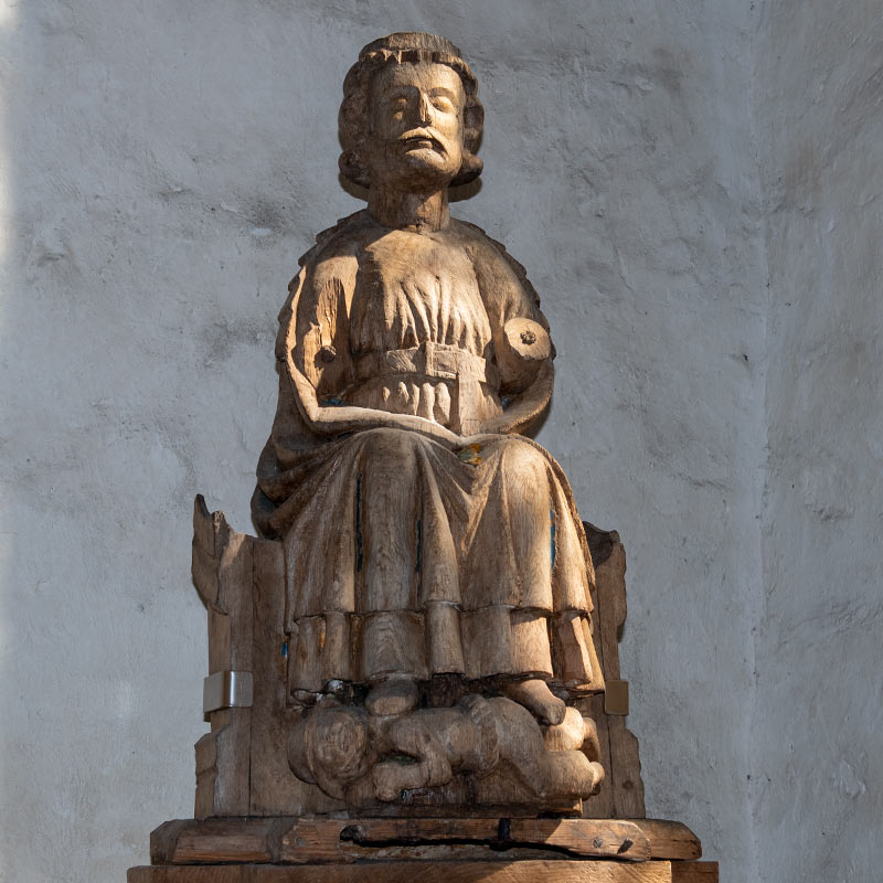 Skulptur av den hellige Olav (St. Olof)