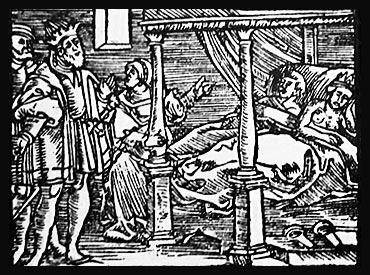 Tresnitt fra folkeboken om kong Appolonius